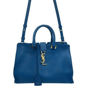 SAINT LAURENT PARIS Monogram Cabas 2way Leather HandBag